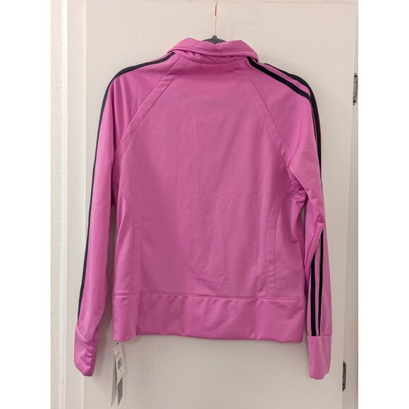 Adidas Monopink Double Play Jacket Womens Size M Polyester With Pockets & Black - Picture 2 of 6